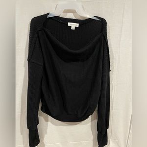 Treasure & Bond off the shoulder sweater. Black size Medium
